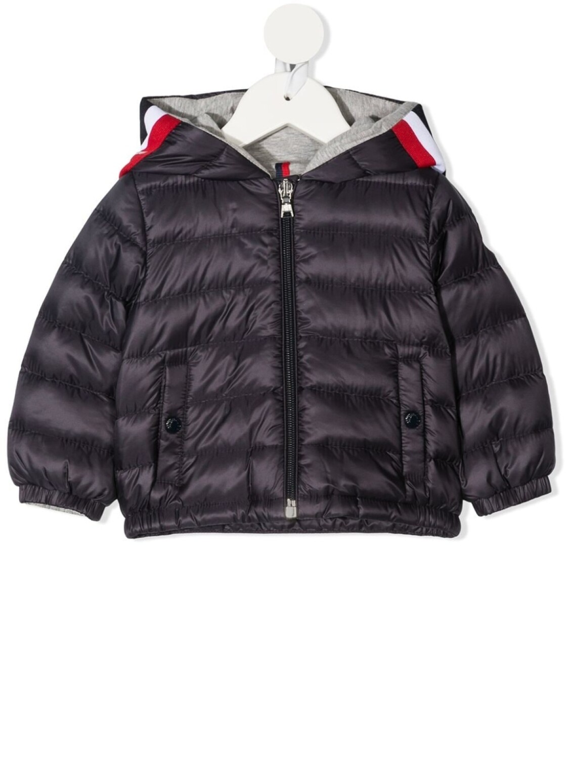

Пуховик с капюшоном Moncler Enfant, синий