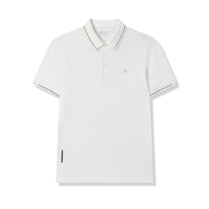 

FILA Белая футболка Polo мужская стандартная White, Белый, FILA Белая футболка Polo мужская стандартная White