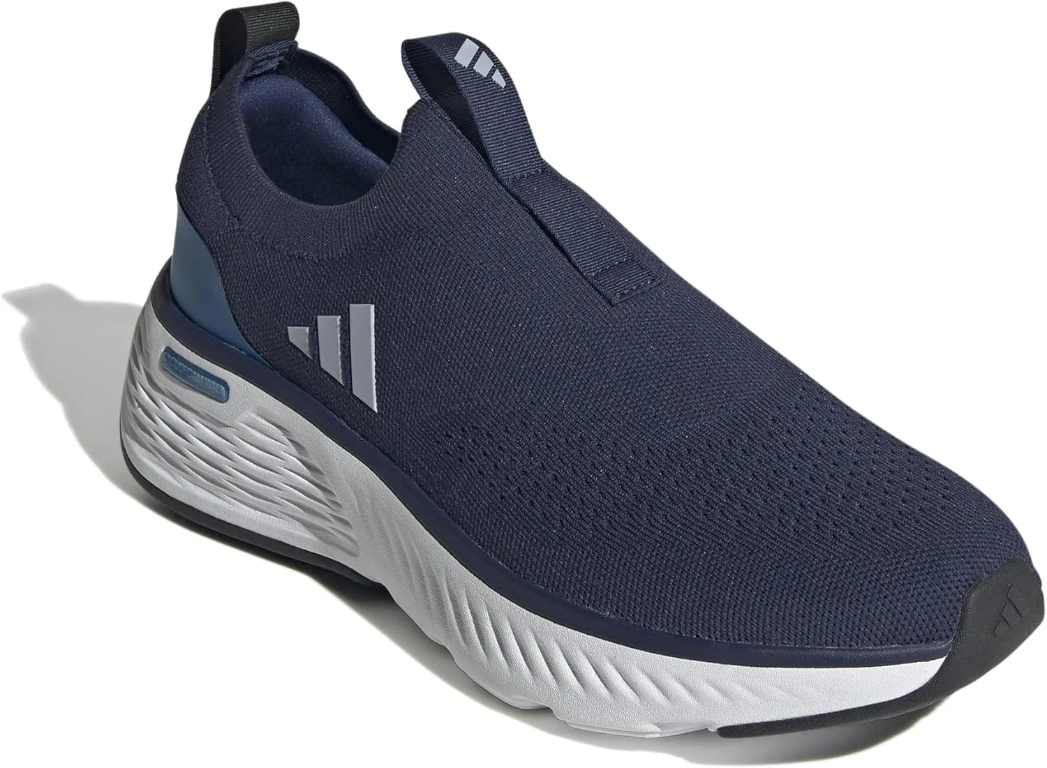 Мужские кроссовки-носки Adidas Cloudfoam Go, Dark Blue Halo Silver Core Black — фото 3