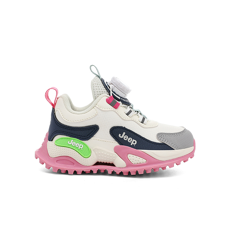 Кроссовки для бега Running Collection Kids' Jeep, черный зеленый — фото 4