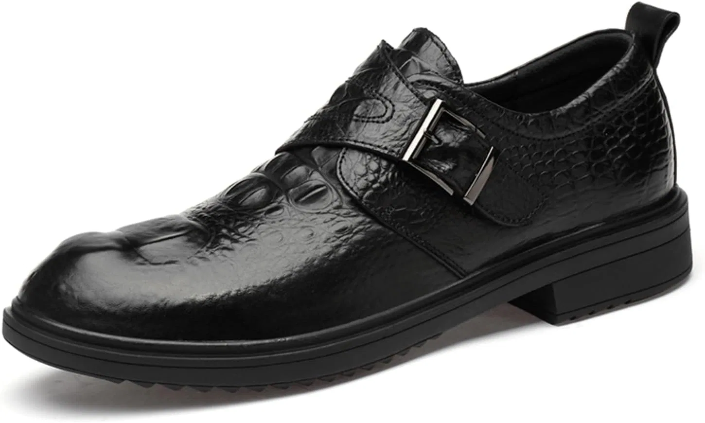 Лоферы кожаные Mens Dress Loafers Luxury Leather Slip-on, черный CHUUMEE