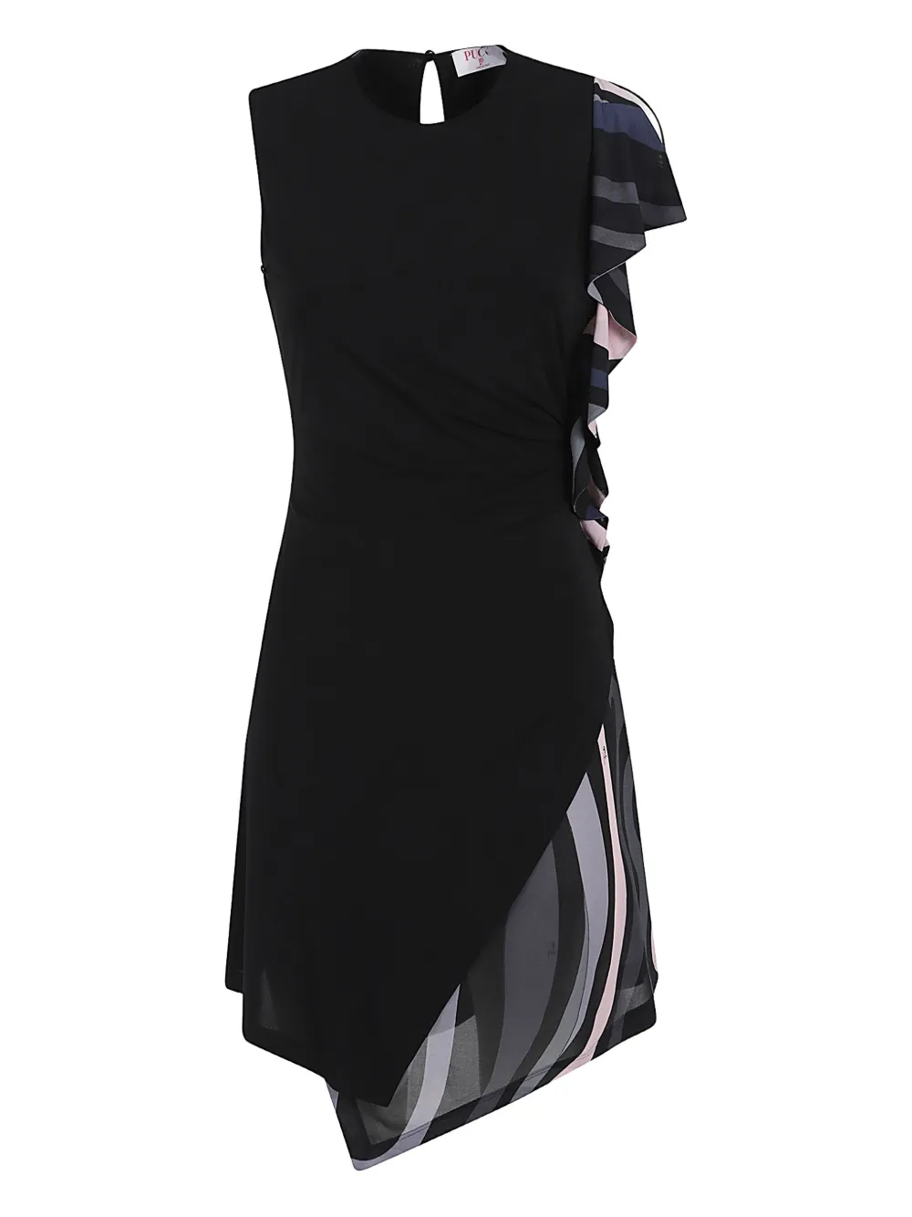 

Платье с принтом Marmo Pucci, черный