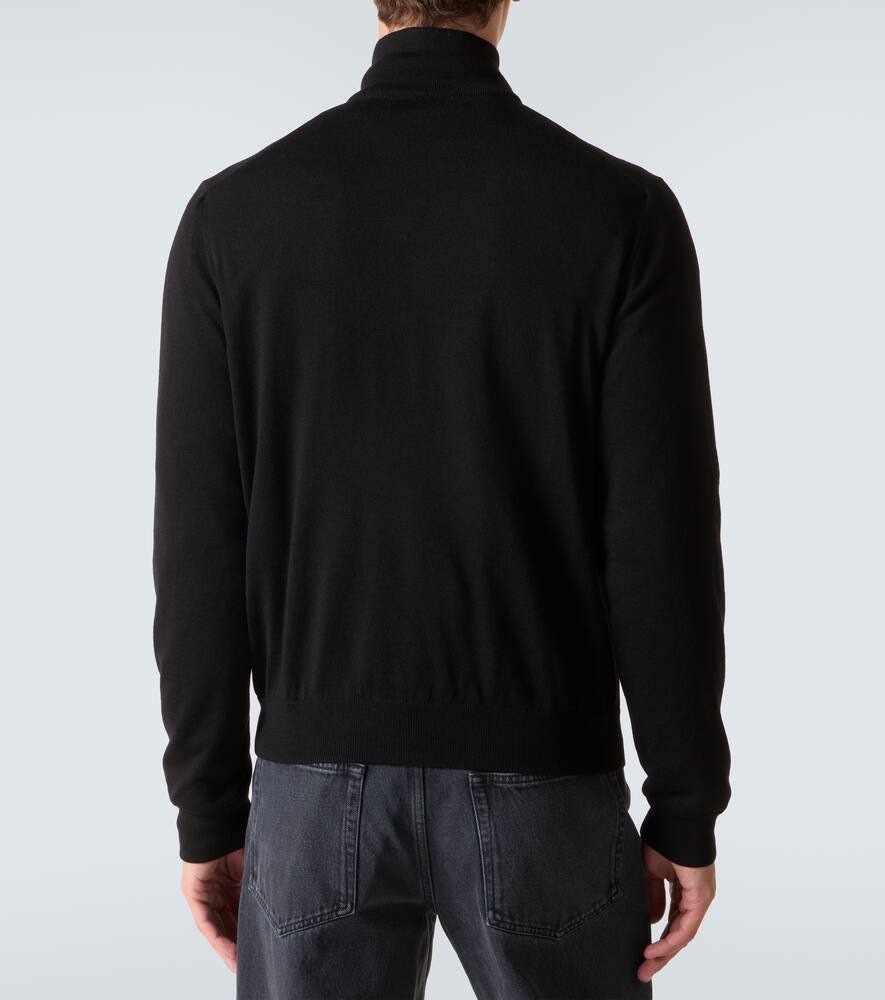 Реверсивная куртка из вирджинской шерсти и Re-Nylon Prada, Nero — фото 4