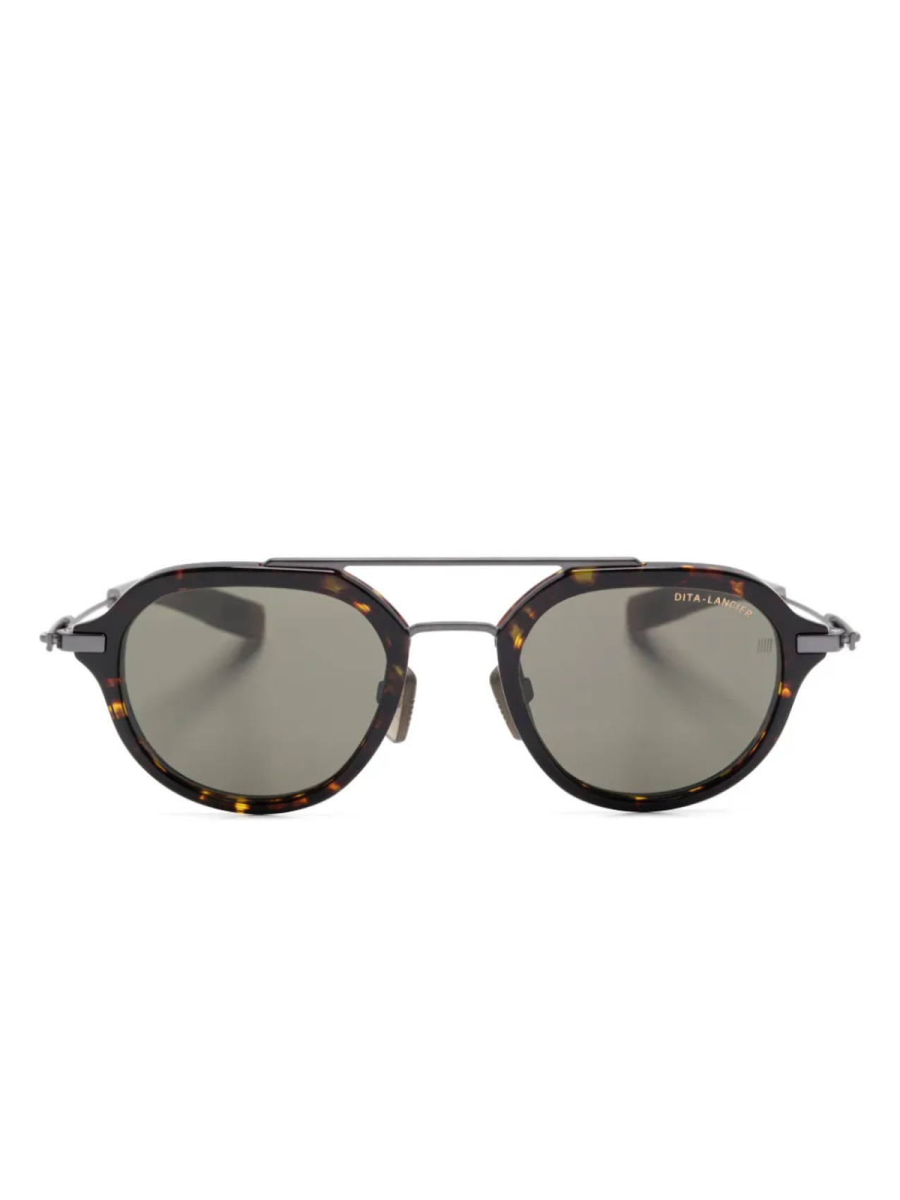 

Dita Eyewear солнцезащитные очки в круглой оправе, коричневый