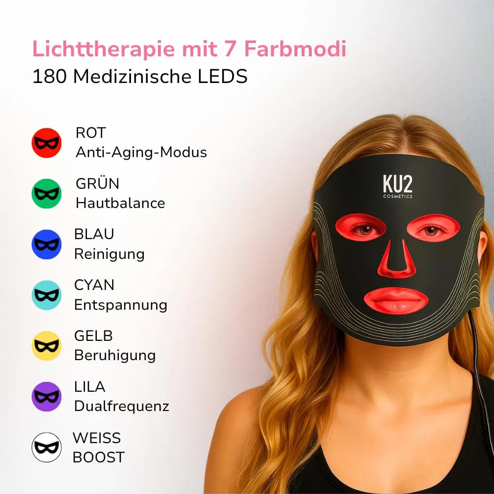 Маска для лица Ku2 Cosmetics — LED с 7 режимами света от — фото 2