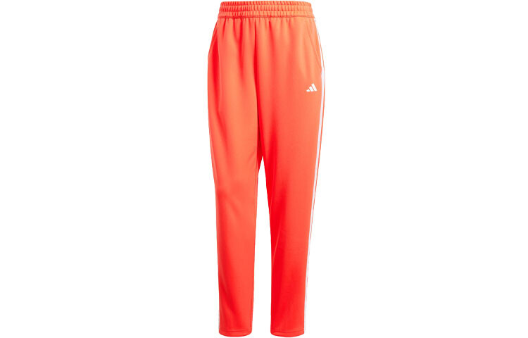 

AEROREADY Трикотажные спортивные штаны женские светло-красные Adidas