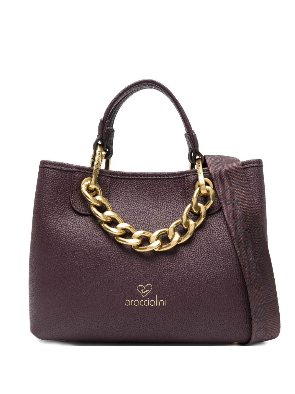 

Сумка на плечо с цепочкой Braccialini, фиолетовый