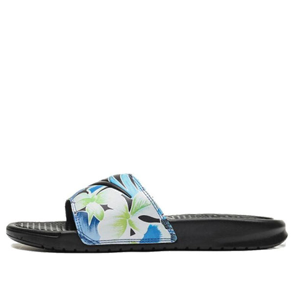Тапочки benassi jdi print 'black' Nike, черный