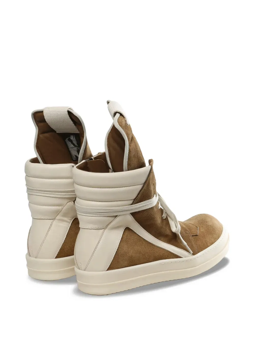 Высокие кроссовки на шнуровке Rick Owens, коричневый — фото 3