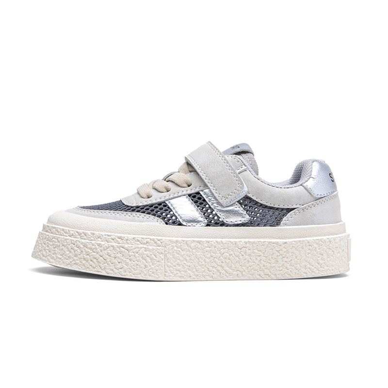 

Антиударные противоскользящие износостойкие дышащие легкие низкие детские скейтбордские кроссовки ST&SAT, бежевый