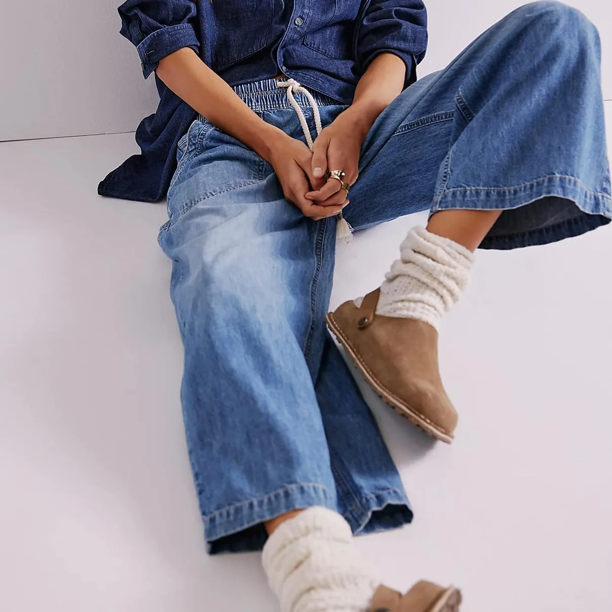 

Джинсы Mxiqqpltky Y2K с кулиской