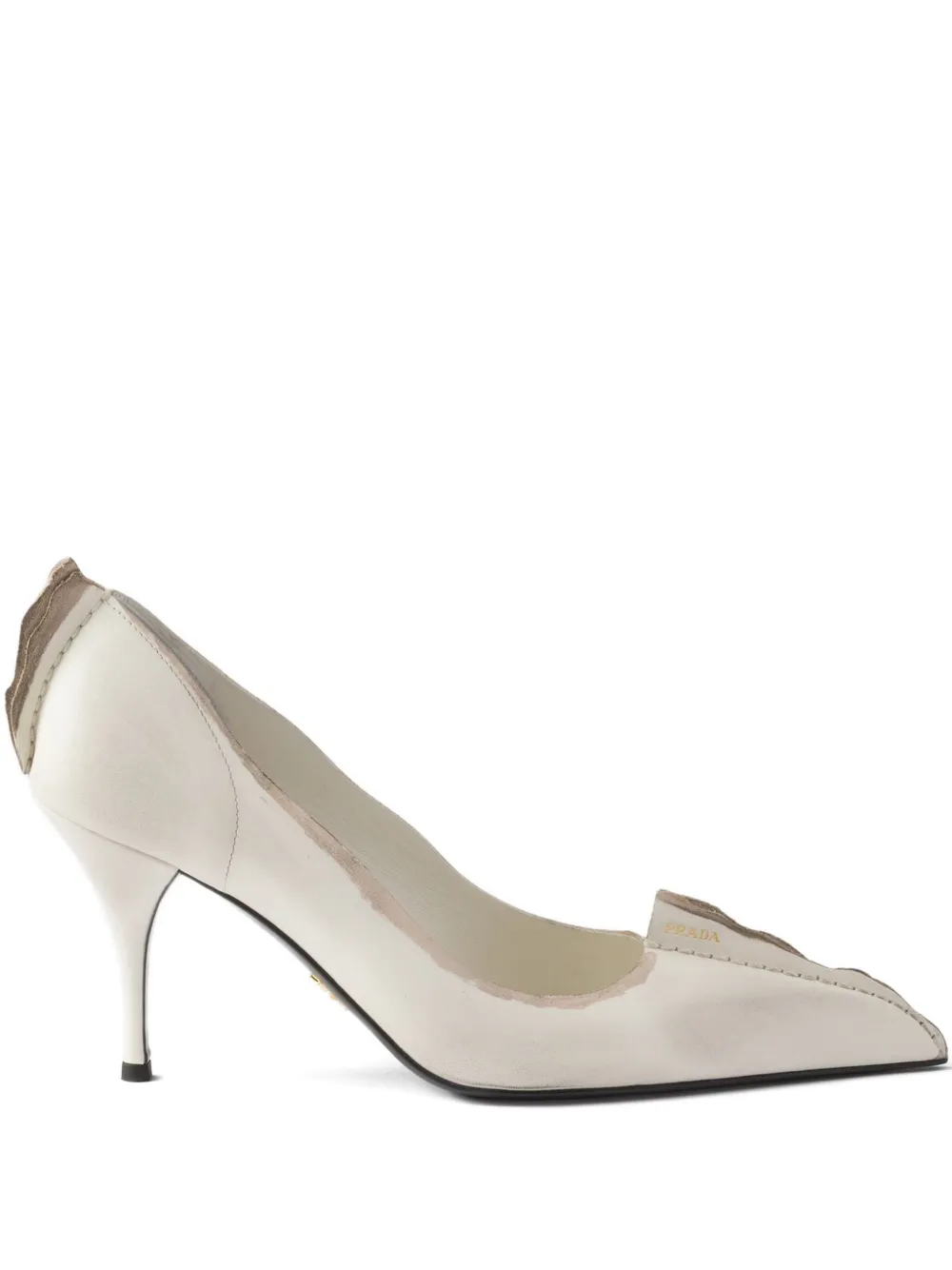 Туфли Antiqued 85 Prada, нейтральный