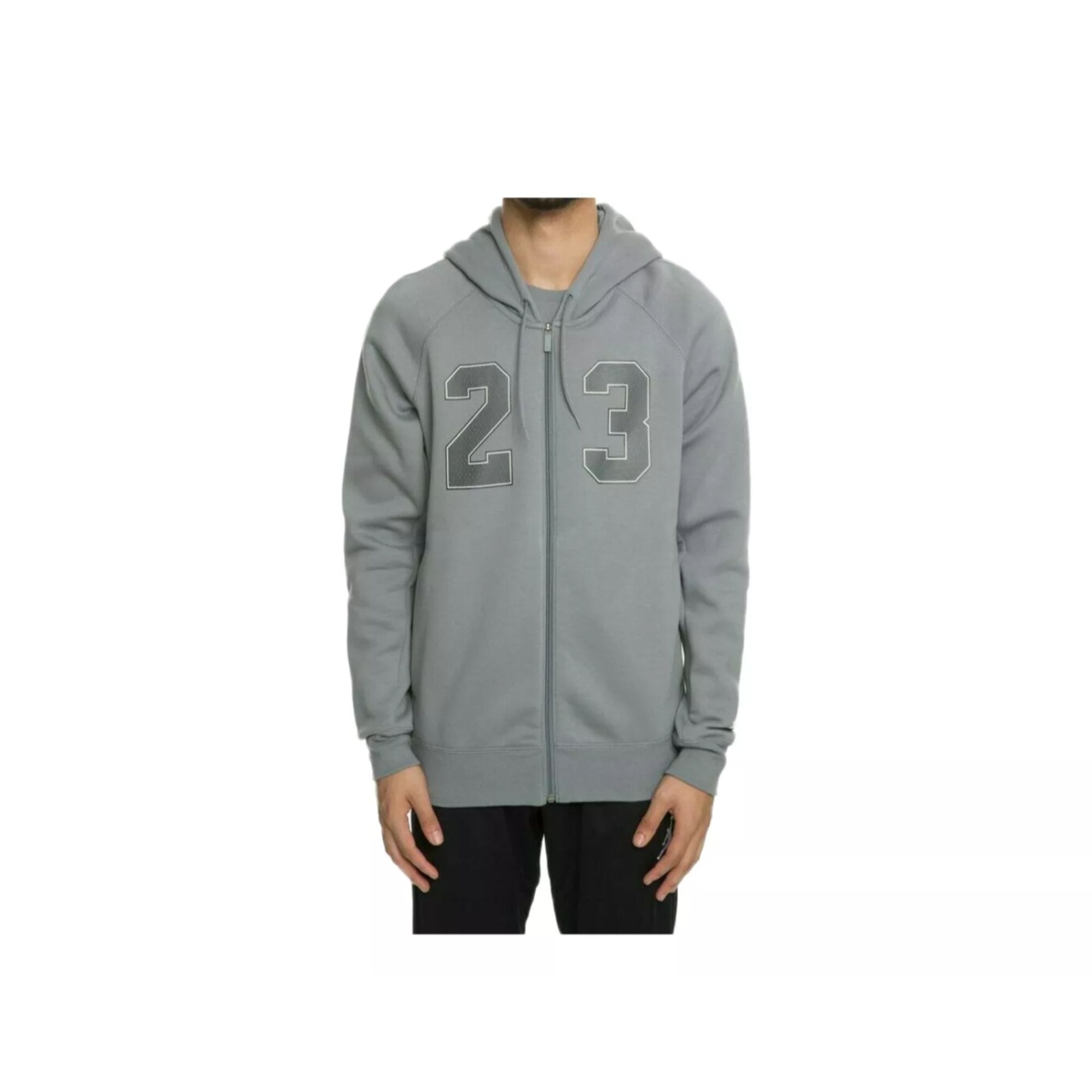 

Толстовка с капюшоном Nike Jordan Flight Fleece AJ10 Full Zip Grey AJ6390-065 для мужчин