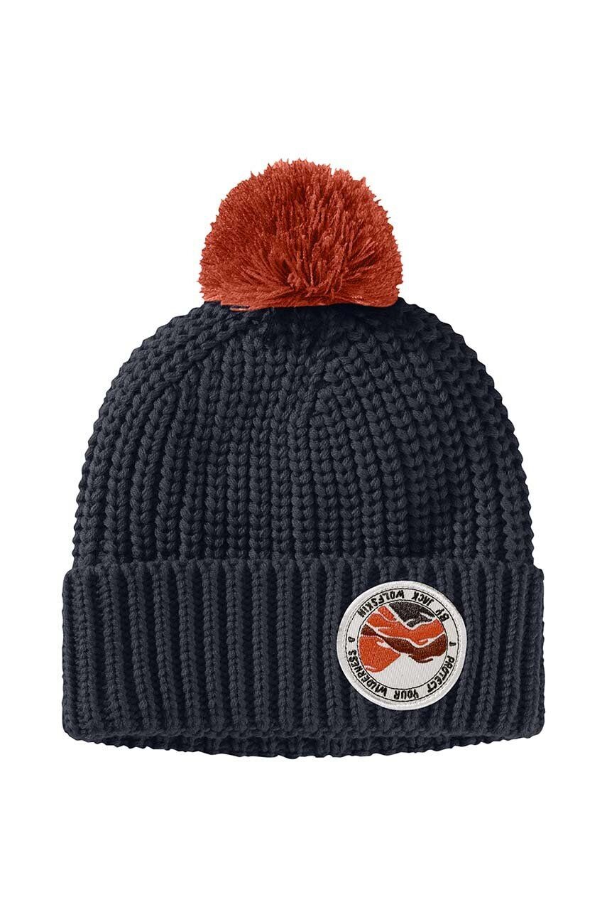 

Детская шапка Jack Wolfskin POMPOM BADGE, темно-синий