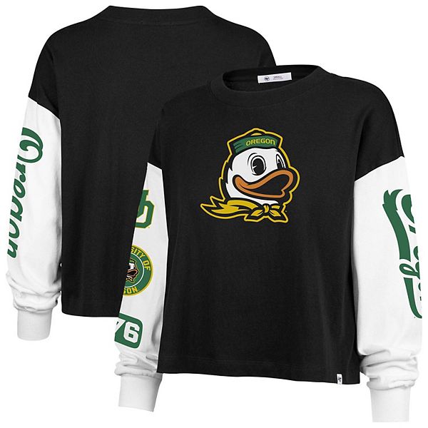 

Женская футболка с длинным рукавом '47 black oregon ducks sydney 47 Brand