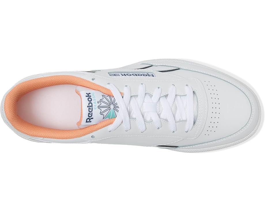 Кроссовки Reebok Lifestyle Club C Revenge, цвет White/Aiaqua/Sunkissed Orange — фото 2