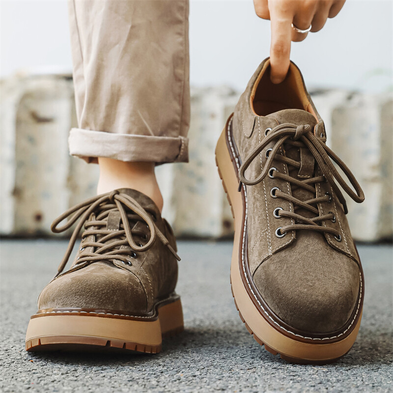 Туфли мужские Men"s Casual Men Low-Top Weishibangwei, желтый — фото 2