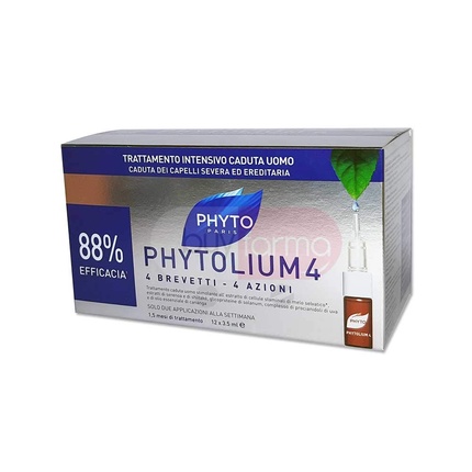 

PHYTO PHYTOLIUM 4 Ампулы против выпадения волос при генетическом выпадении волос 42 мл