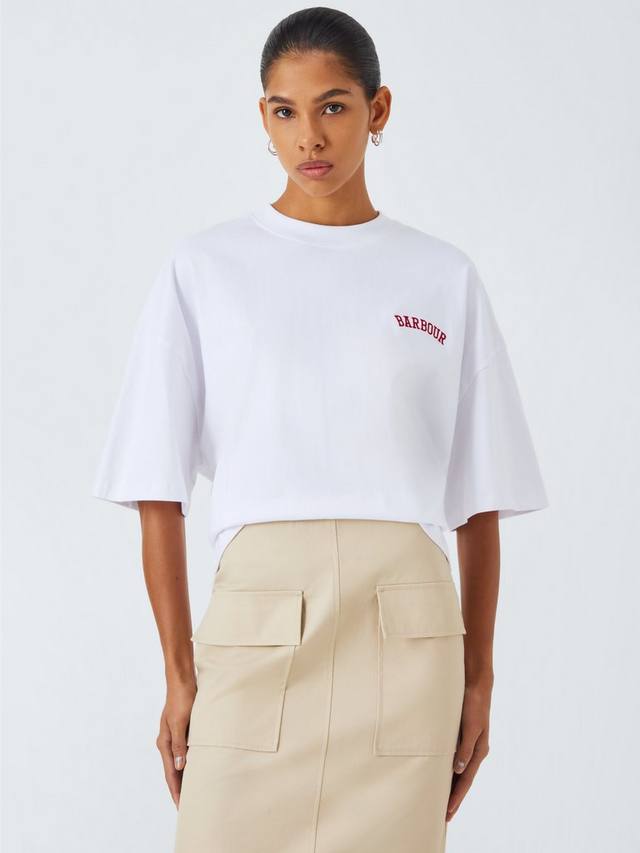 

Джоанна топ Barbour, цвет White/Crimson