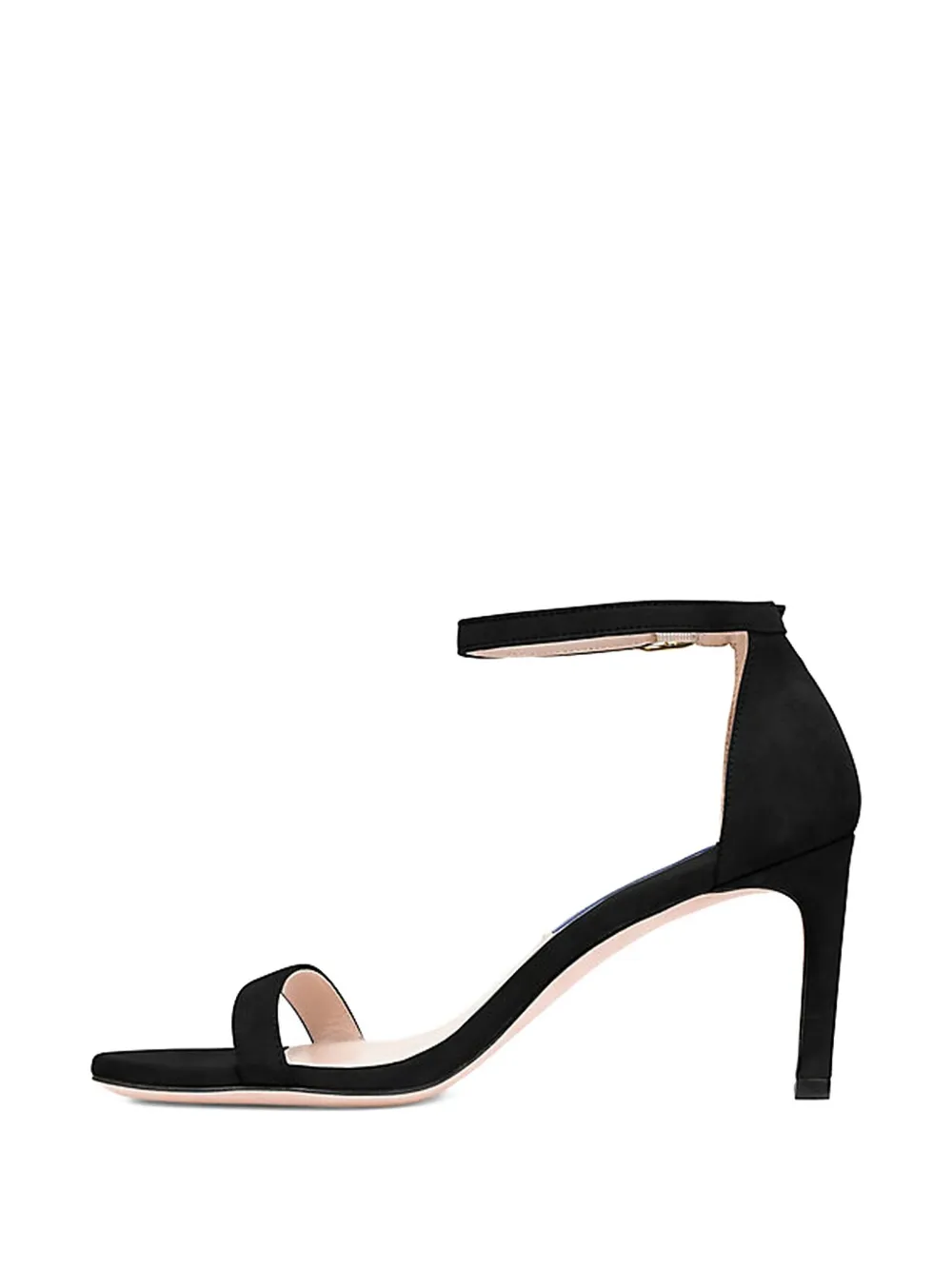 Босоножки Nunakedstraight с ремешком на щиколотке и каблуком 80 мм Stuart Weitzman, черный — фото 4