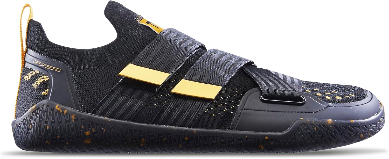 

Мужские кроссовки TYR DropZero для тренировок- спортивная обувь со стабилизирующим ремешком для тренировок, силовых тренировок, высокоинтенсивных интервальных тренировок (HIIT) и ходьбы, черный/золотой