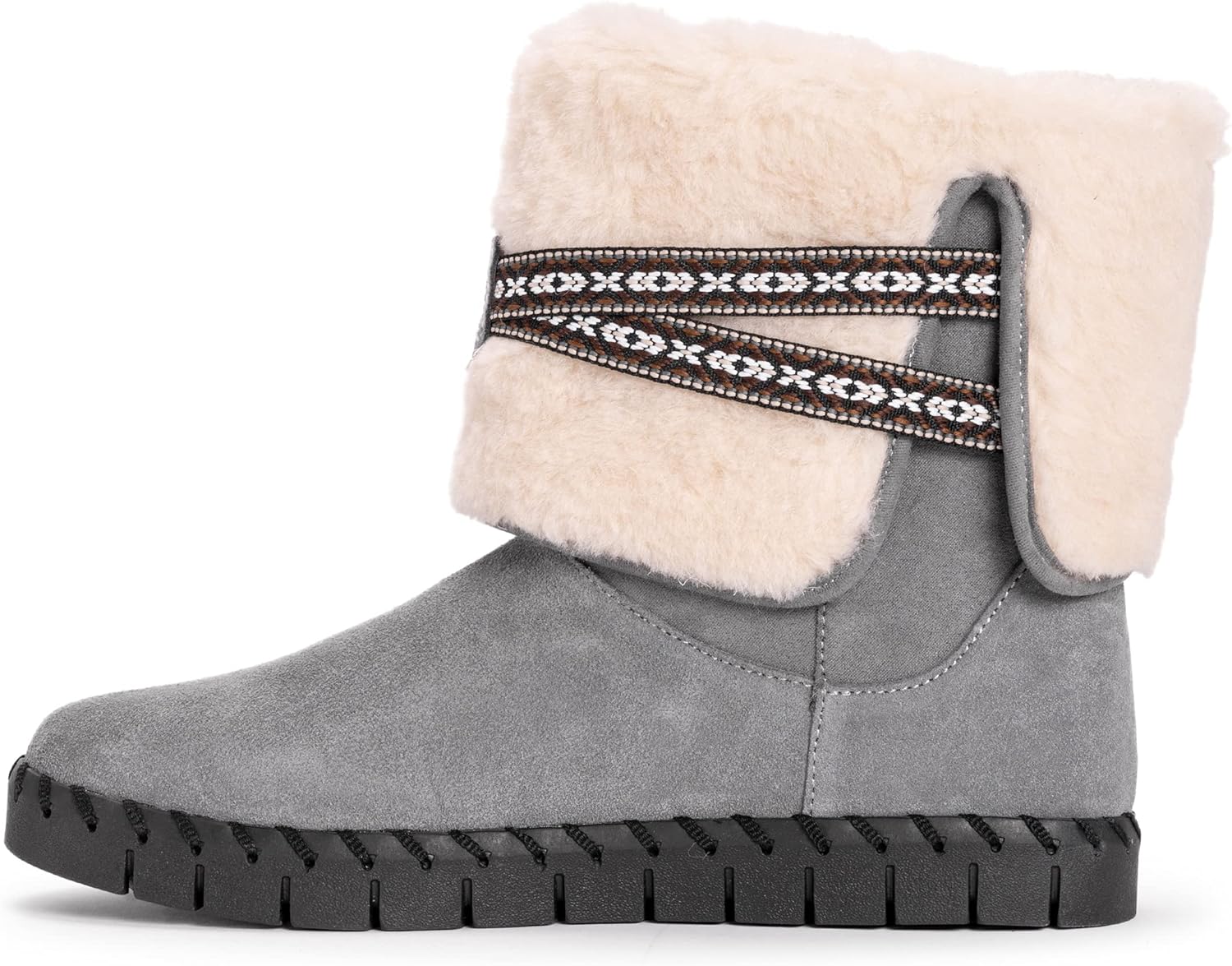 Мужские и женские модные ботинки MUK LUKS Flexi Montauk, серый — фото 4