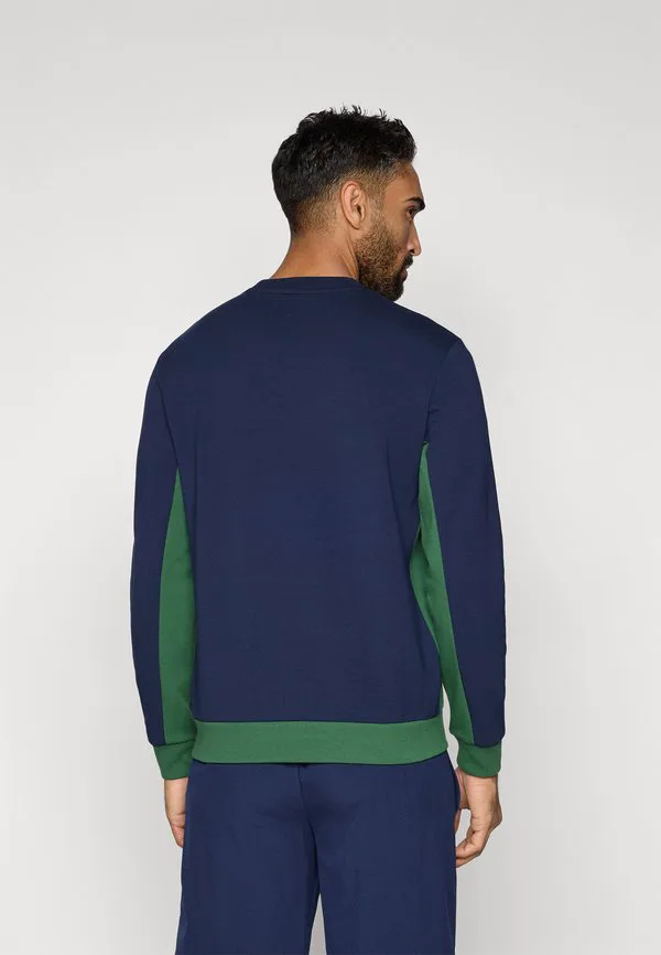 Теннисная толстовка с длинными рукавами Lacoste Sport, Navy Blue/Green — фото 3