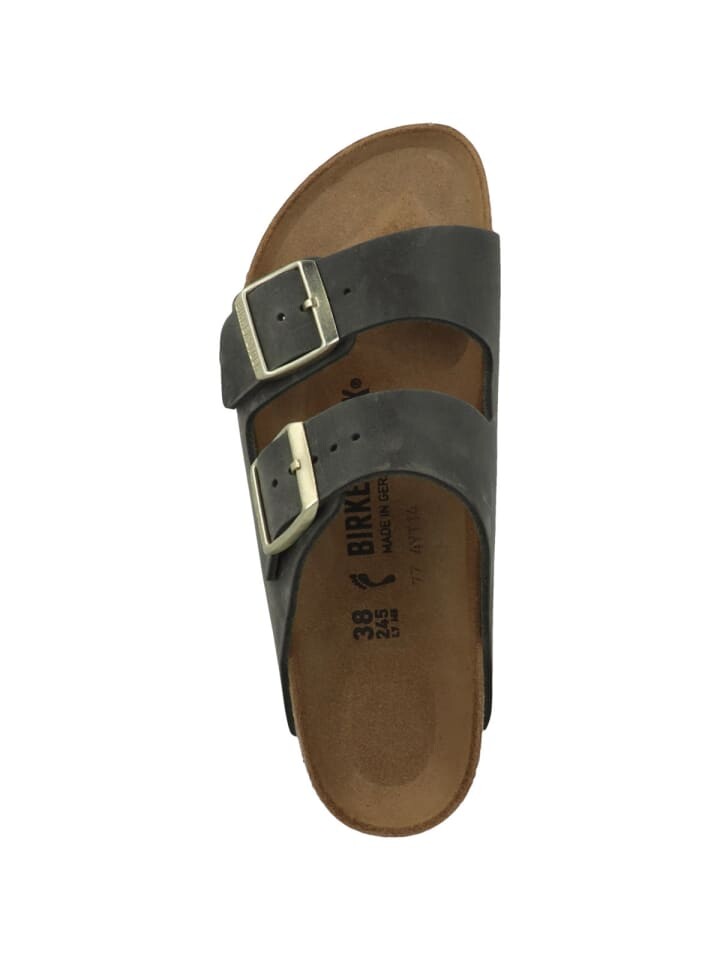 Мюли Birkenstock Pantolette Arizona geöltes Nubukleder schmal, цвет gruen — фото 2