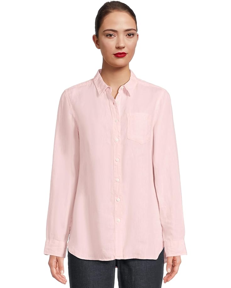

Рубашка L.L.Bean Premium Washable Linen Tunic Shirt, цвет Shell Pink