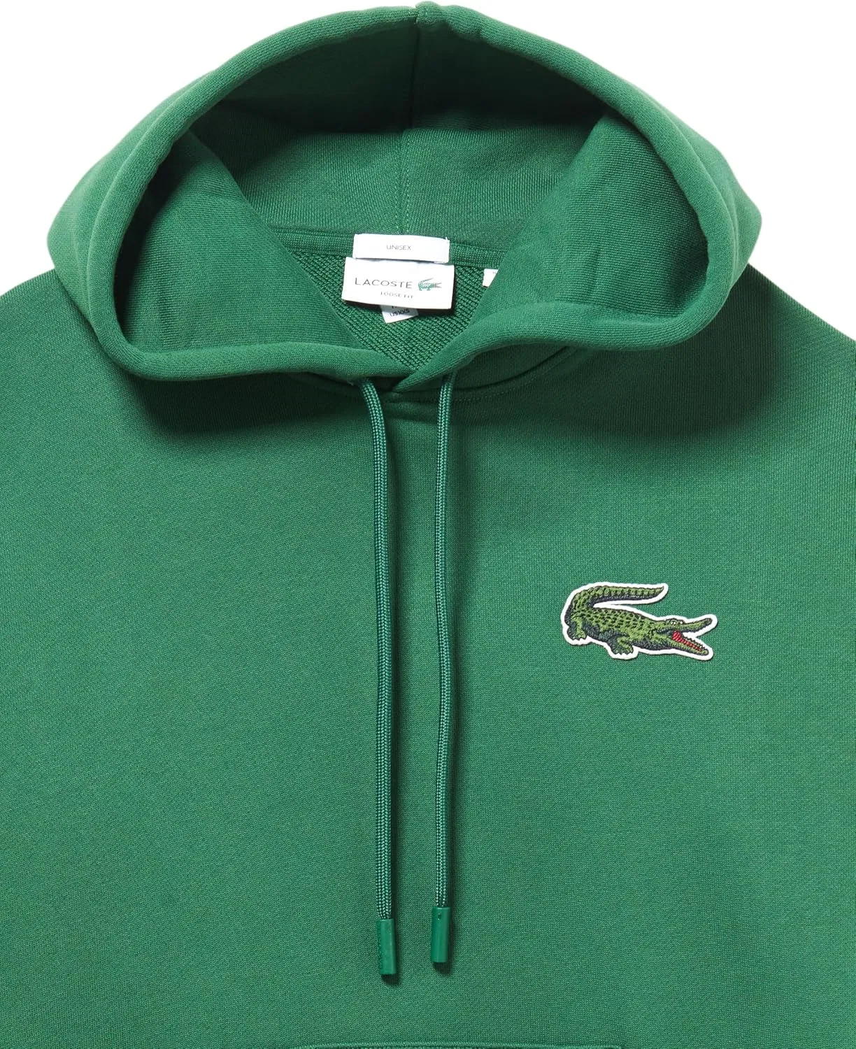 Мужская флисовая толстовка Lacoste свободного кроя — фото 2