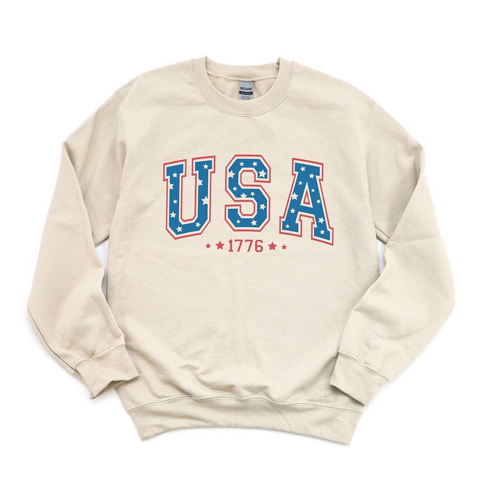 

Толстовка со звездами USA 1776 Simply Sage Market, цвет Dust
