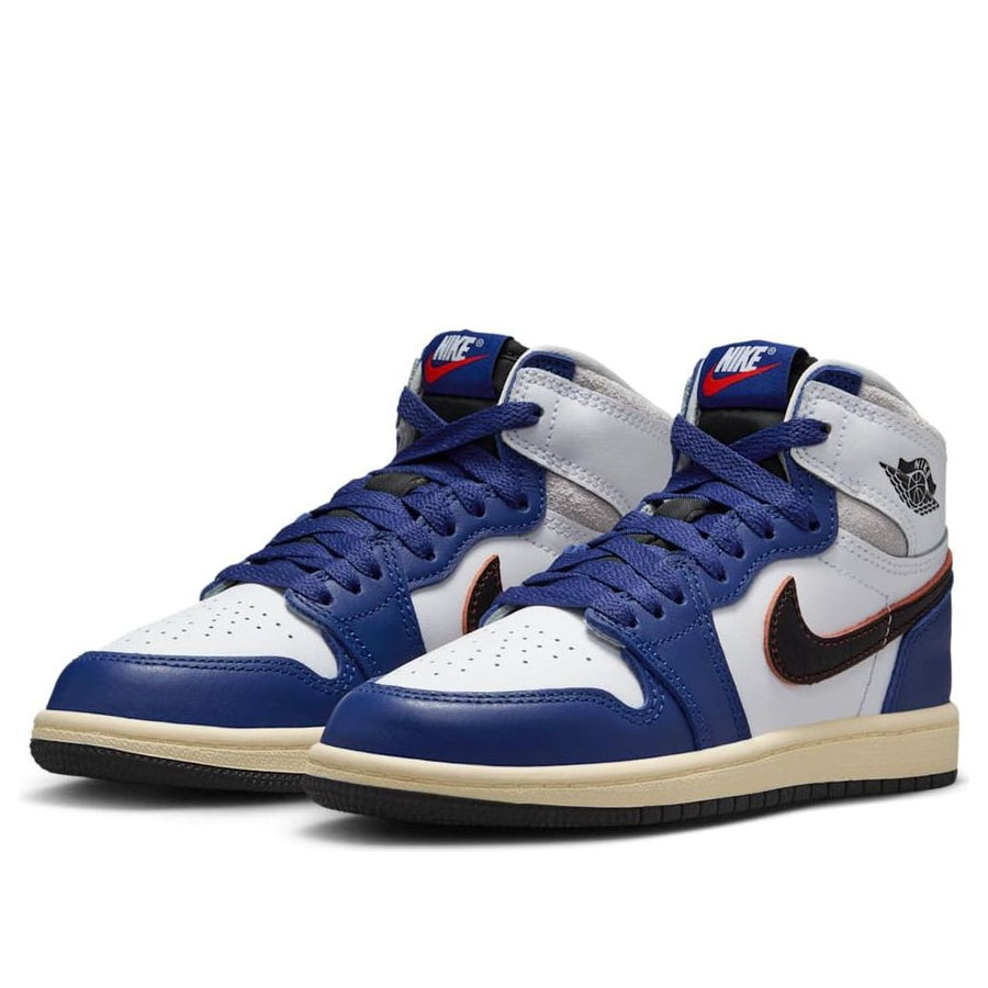 Кроссовки (PS) Air Jordan 1 High OG 'Rare Air Deep Royal Blue', синий — фото 3