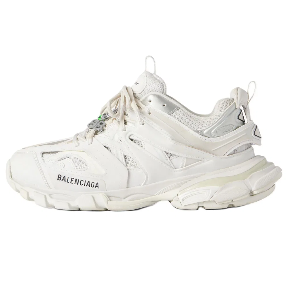 Кроссовки на шнуровке Balenciaga Track Charms белые