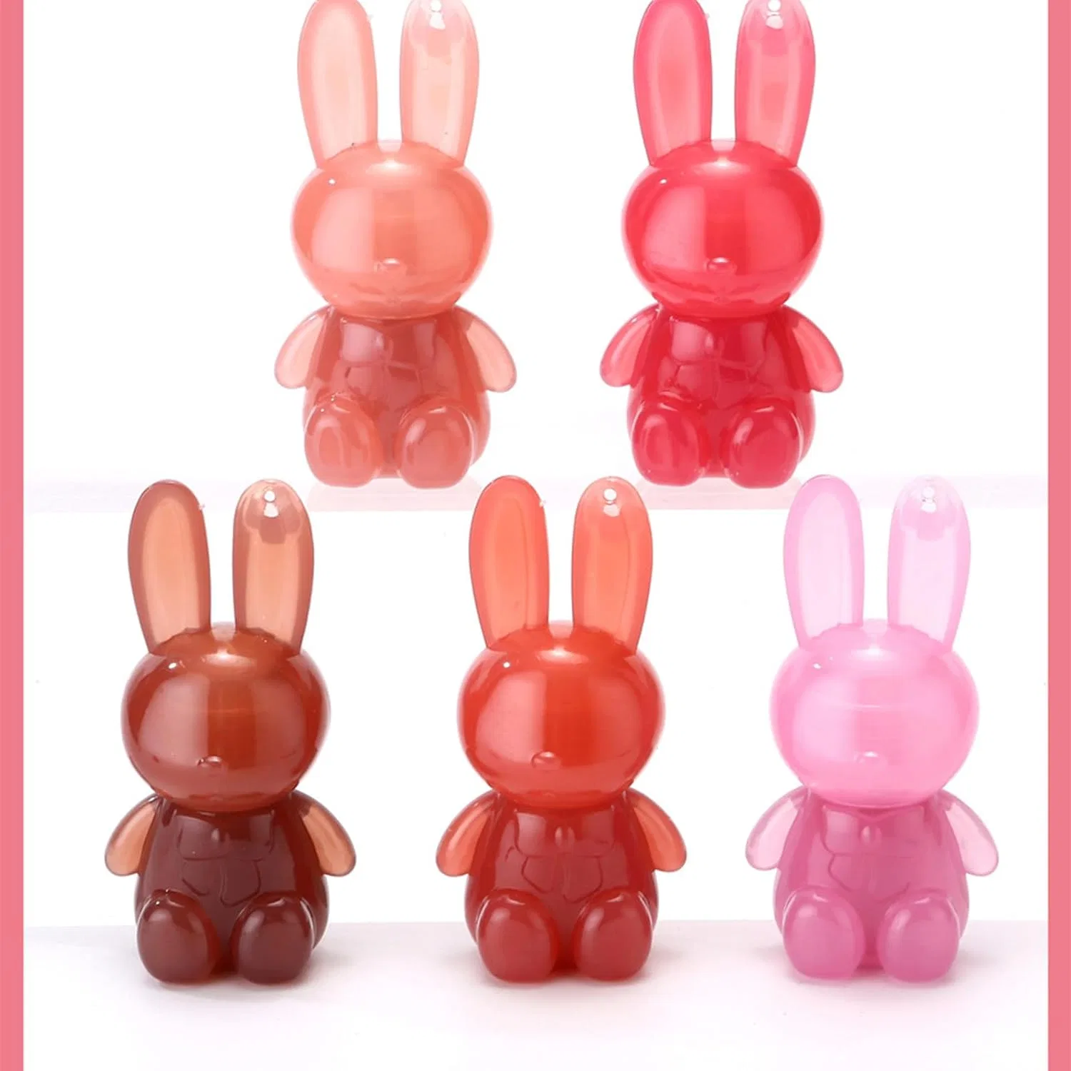 Блеск для губ Rabbit Lip Glaze увлажняющий глянцевый, 6 цветов, MHADBKH, 1 шт — фото 3