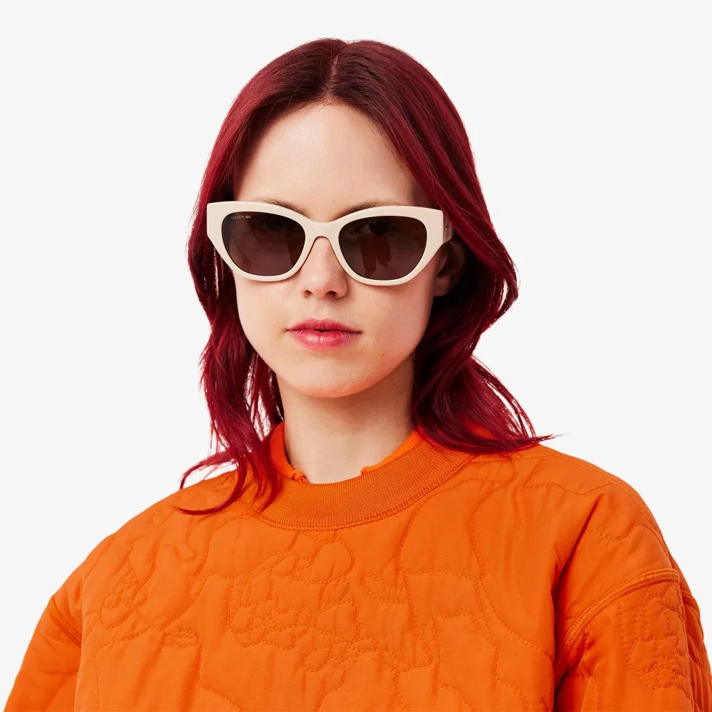 Свитшот Lacoste Цветочный узор, двусторонний, серый — фото 2