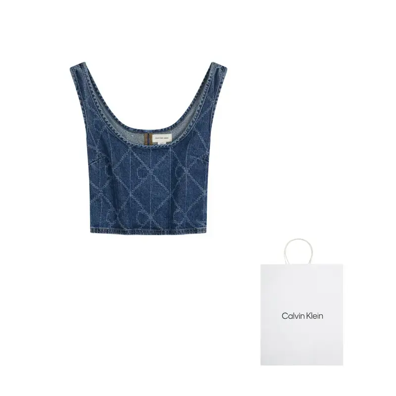 Calvin Klein Топ-майка YY2 Denim Blue