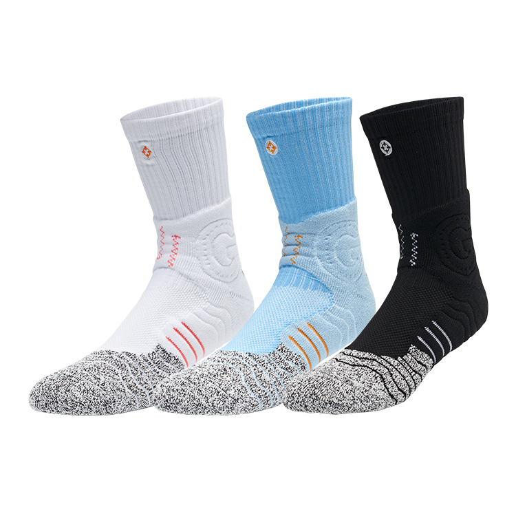 

Баскетбольные носки унисекс RIGORER, 3 Pack (Black+Black+Blue)
