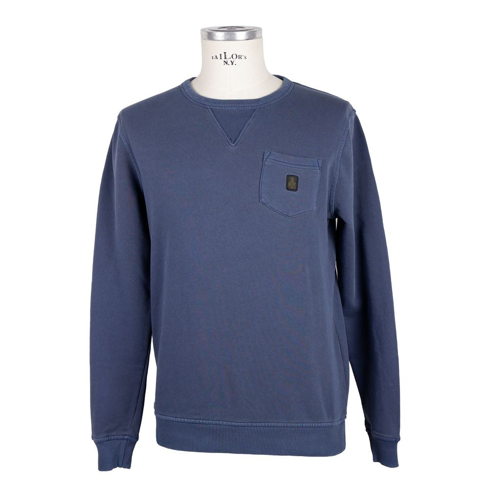 

Refrigiwear Хлопковый мужской мужской свитер, синий