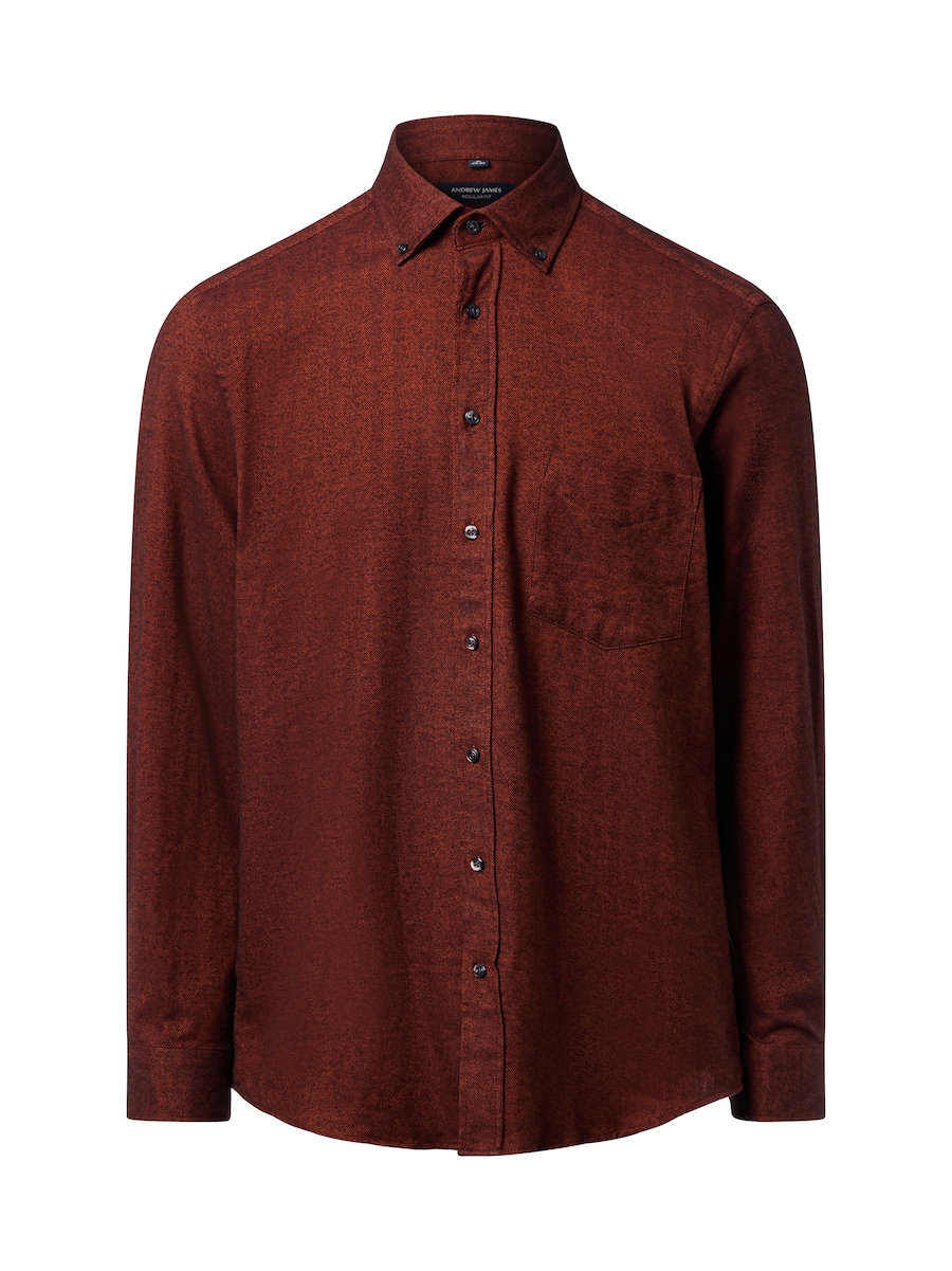 

Рубашка на пуговицах классического кроя Andrew James, бордовый