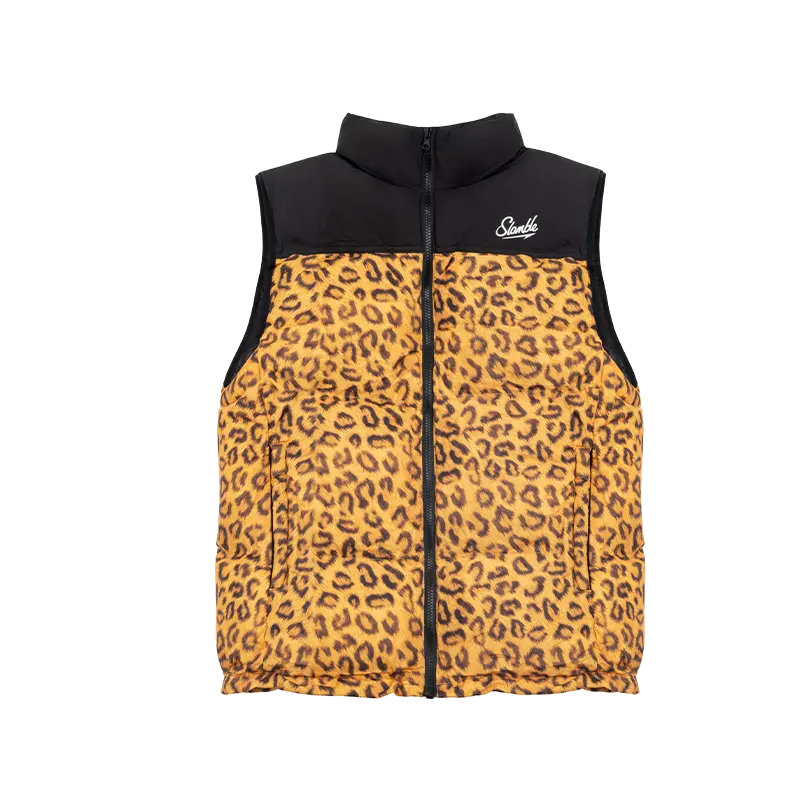 

Жилеты Unisex со стойкой утолщенные Others Slamble, желтый leopard