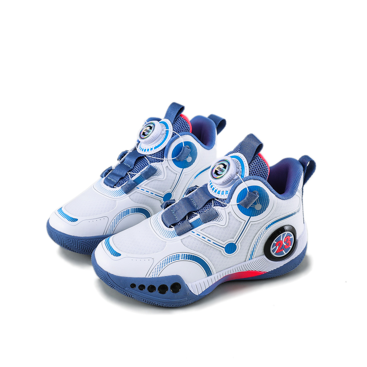 

Мальчики, Game Ready Sports, Тканевые баскетбольные кроссовки Kids' IMAU, Синий (Кожаная поверхность)