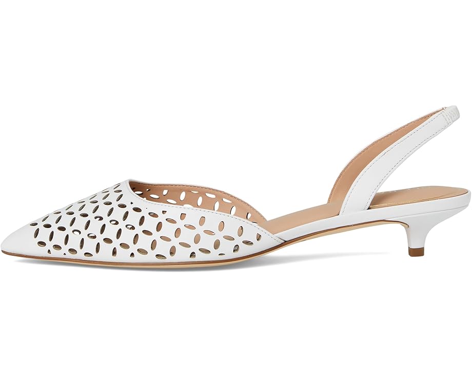 Балетки Cole Haan Gilda Pumps, цвет White Perforated Leather — фото 4