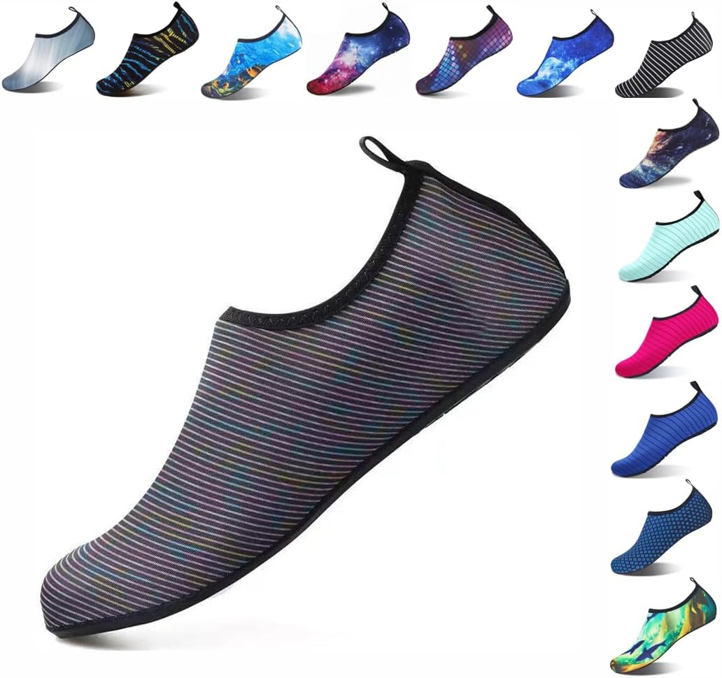 

Быстросохнущие нескользящие водные носки для женщин и мужчин, взрослых, купальные комплекты, одежда для пляжа, йоги, активного отдыха, кемпинга, бассейна, отпуска Vimanbite, белый/черный