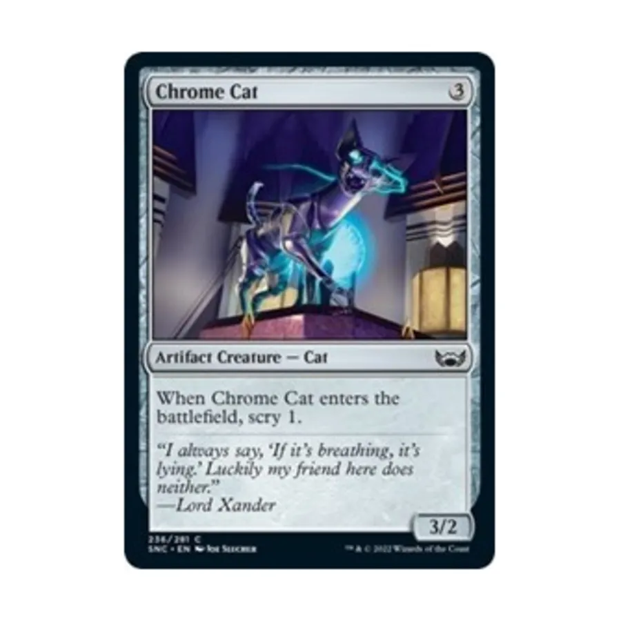 

CCG Хромированный кот (С), MTG - Streets of New Capenna