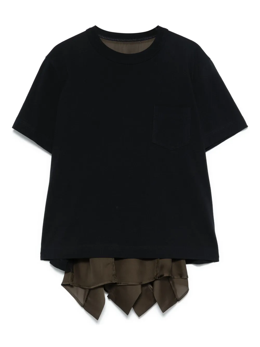 

Футболка со вставками SACAI, синий