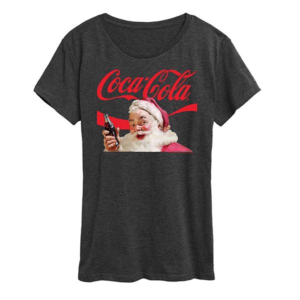 

Футболка с принтом Coca Cola Santa, Plus size Licensed Character, Heather Charcoal, Черный, Футболка с принтом Coca Cola Santa, Plus size Licensed Character, Heather Charcoal