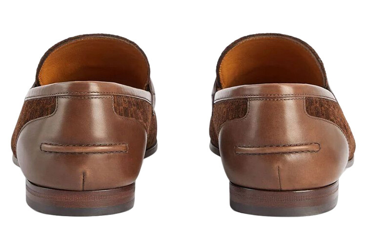 Лоферы мужские Gucci Jordaan, темно-коричневый — фото 4