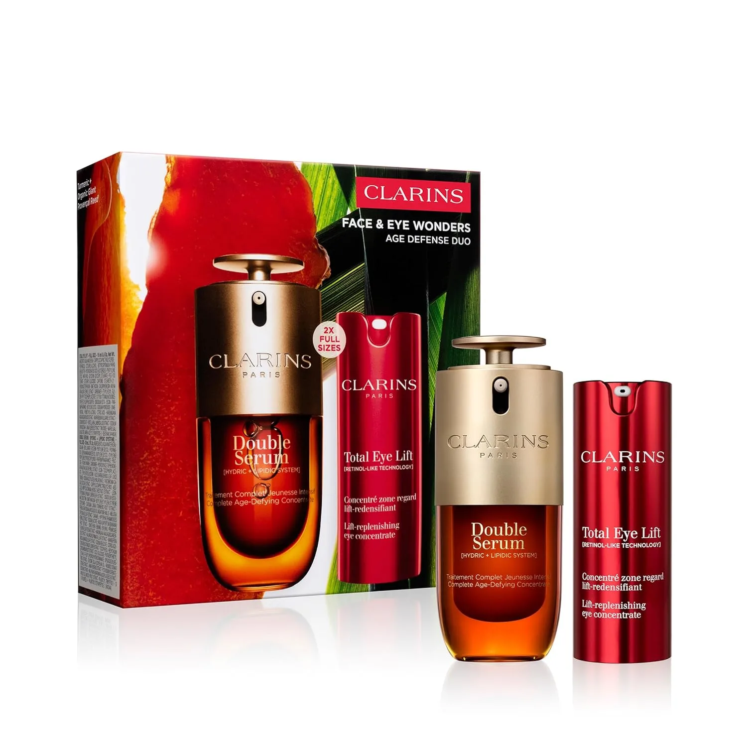 Сыворотка Clarins DOUBLE SERUM | Антивозрастная сыворотка для лица | Заметно подтягивает, разглаживает, придает сияние и сужает поры | 24-часовое увлажнение | Для всех типов кожи