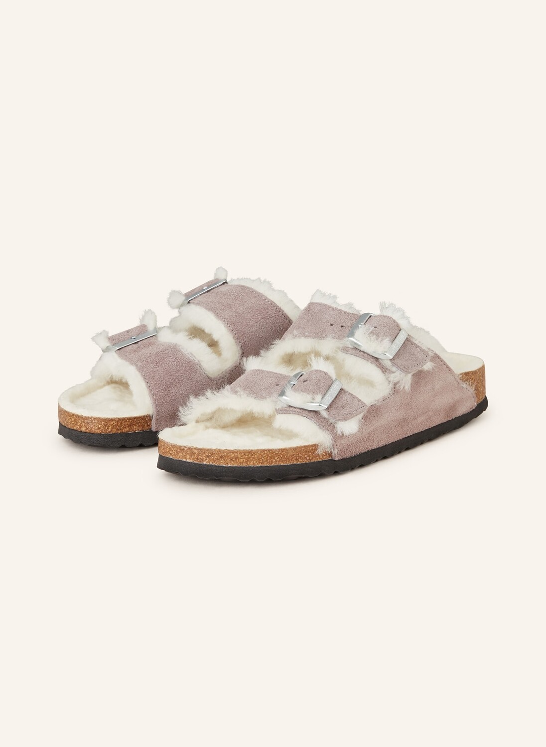 

Мюли из овчины Arizona Birkenstock, фиолетовый