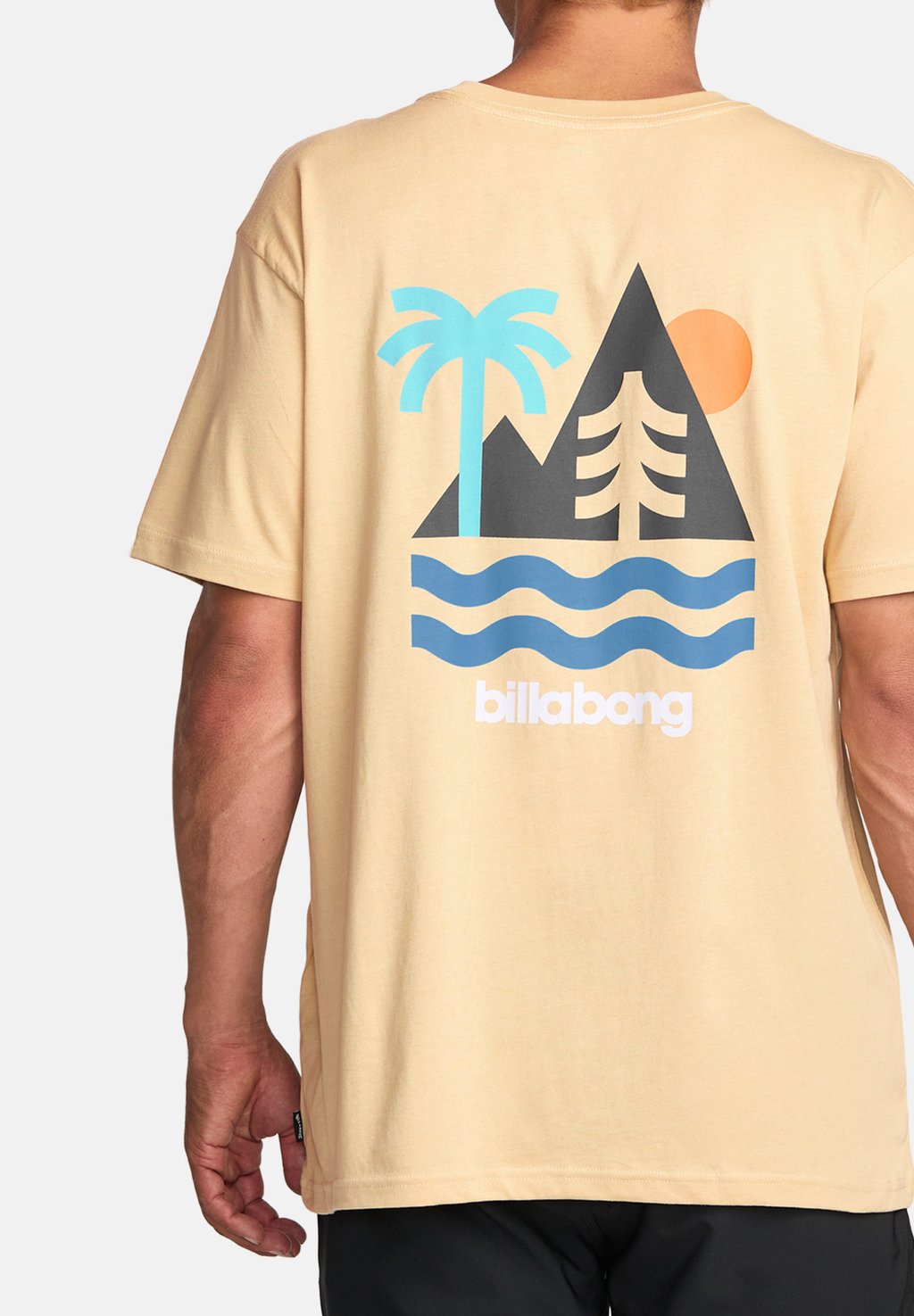 

Футболка с принтом Billabong, бежевый